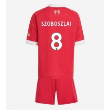 Liverpool Dominik Szoboszlai #8 Hemmaställ Barn 2025-26 Korta ärmar (+ Korta byxor)